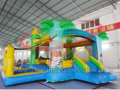 Hot Selling Party Inflatables Inflatable Palm Tree Bouncer With Ball Pool in Factory Price