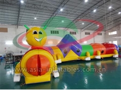 Inflatable Fun City, Inflatable Caterpillar Tunnel For Kids Party And Event