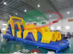 Inflatable Fun City, Outdoor Inflatable Obstacle Course Run Games