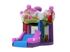 Jocob's Ladder,Inflatable Pink Mini Bouncer Castle with Slide