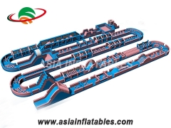 Children Tunnel Games Inflatable Assault Obstacle Courses For Party And Event