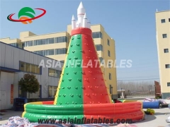 Hot Selling Commercial Kids Inflatable Rock Climbing Wall With Fireproof PVC Tarpaulin