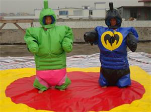 Hulk, Bat and Super Hero Sumo Suits