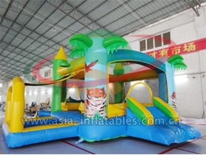 Party Bouncer Inflatable Palm Tree Bouncer With Ball Pool