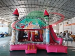 Party Bouncer Inflatable Cinderella Jumping Castle With Slide