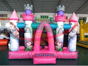 Ultimate Party Inflatable Pink Cartoon Mini Bouncer