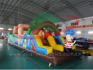 Inflatable Racing Game Inflatable Obstacle Course Games In Pirate Theme