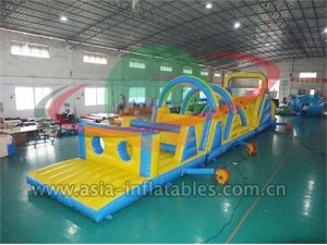 New Arrival Giant Playground Outdoor Inflatable Obstacle Course For Adults
