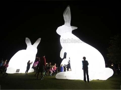 Inflatable Rabbit With Lighting for Holiday Decoration Paracute Ride & Rocket Ride