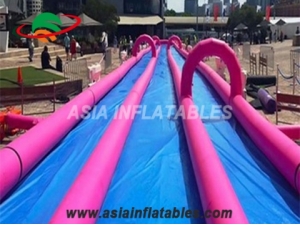 Pink 3 Lane 1000ft The City Slip N Slide