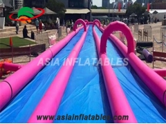 Pink 3 Lane 1000ft The City Slip N Slide