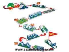 New Arrival Inflatable Assault Obstacle Courses For School Training