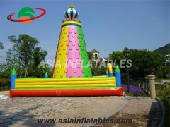 Military Inflatable Obstacle Colorful Kids Games Climbing Wall Inflatable Rock Climbing Mountain For Sale